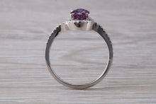 Load image into Gallery viewer, Stunning 1.50 carat Pink Sapphire and Diamond Ring