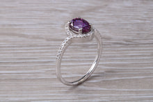Load image into Gallery viewer, Stunning 1.50 carat Pink Sapphire and Diamond Ring