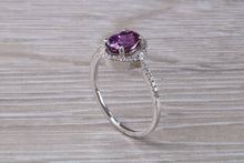 Load image into Gallery viewer, Stunning 1.50 carat Pink Sapphire and Diamond Ring
