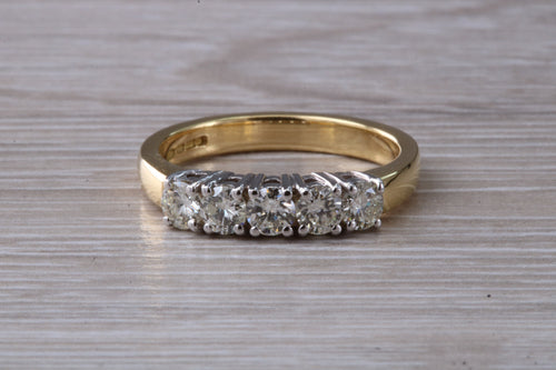 0.75 carat Traditional Five Stone Diamond Eternity Ring