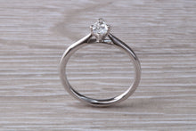 Load image into Gallery viewer, Minimalist Marquise cut Diamond set Platinum Solitaire