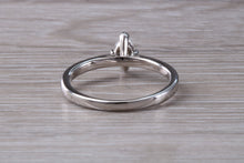 Load image into Gallery viewer, Minimalist Marquise cut Diamond set Platinum Solitaire
