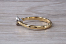 Load image into Gallery viewer, Bezel Diamond set Two Tone Gold Solitaire
