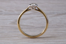 Load image into Gallery viewer, Bezel Diamond set Two Tone Gold Solitaire