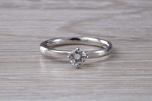 Diamond set Twist Shank set 18ct White Gold Ring