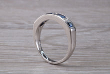 Load image into Gallery viewer, Traditional Blue Sapphire and Diamond set Eternity Ring