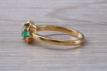 Load image into Gallery viewer, Half carat Emerald set Yellow Gold Solitaire