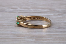 Load image into Gallery viewer, Emerald and Diamond set Yellow Gold Ring