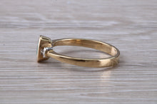 Load image into Gallery viewer, Emerald and Diamond Trilogy Ring. Very Smooth Setting