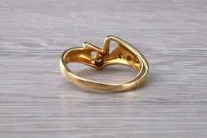 Diamond set 18ct Yellow Gold Ring