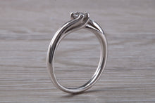 Load image into Gallery viewer, Twist Shank Diamond set 18ct White Gold Solitaire