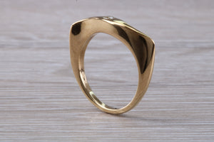 Unusual Diamond set Yellow Gold Ring