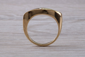 Unusual Diamond set Yellow Gold Ring