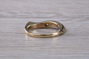 Unusual Diamond set Yellow Gold Ring