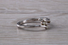 Load image into Gallery viewer, Crossover Diamond set White Gold Ring