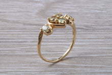 Load image into Gallery viewer, Brazilian Chrysoberyl set Yellow Gold Ring