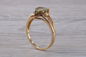Heart Shape Peridot set Yellow Gold Ring
