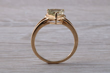 Load image into Gallery viewer, Heart Shape Peridot set Yellow Gold Ring