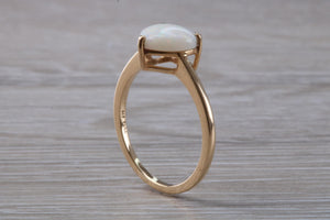 Heart Shaped Opal set Yellow Gold Ring