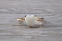 Load image into Gallery viewer, Heart Shaped Opal set Yellow Gold Ring