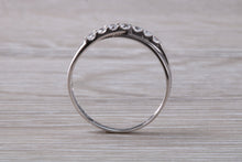 Load image into Gallery viewer, 9ct White Gold C Z set Crossover Ring