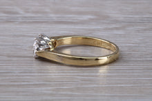 Load image into Gallery viewer, Traditional Half carat Diamond Trilogy set Two Tone Gold Ring