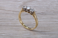 Load image into Gallery viewer, Traditional Half carat Diamond Trilogy set Two Tone Gold Ring