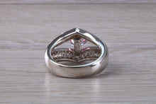 Load image into Gallery viewer, Very Dressy Pink Tourmaline and Diamond Encrusted Ring