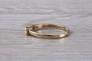 Petite Diamond Trilogy set Yellow Gold Ring