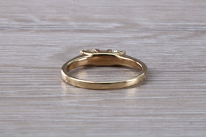 Petite Diamond Trilogy set Yellow Gold Ring