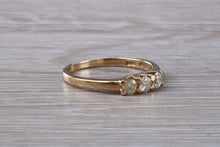 Load image into Gallery viewer, Petite Diamond Trilogy set Yellow Gold Ring