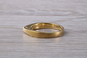 Simple and Minimalistic Diamond set 18ct Yellow Gold Ring