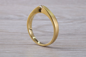 Simple and Minimalistic Diamond set 18ct Yellow Gold Ring