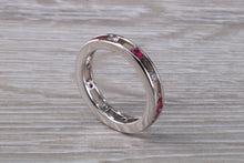 Load image into Gallery viewer, Circle set Ruby and Diamond Eternity Ring