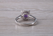 Load image into Gallery viewer, 2.50ct Dressy Amethyst and Diamond set 18ct White Gold Ring