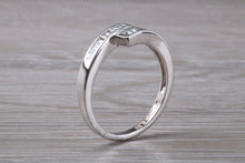 Load image into Gallery viewer, Crossover Baguette cut Diamond set ring