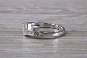 Crossover Baguette cut Diamond set ring