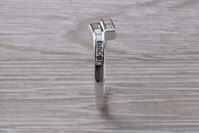 Load image into Gallery viewer, Crossover Baguette cut Diamond set ring