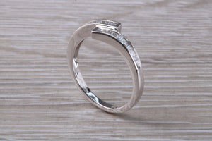 Crossover Baguette cut Diamond set ring