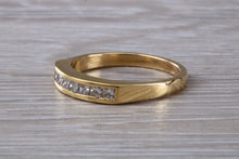 Load image into Gallery viewer, Traditional Half carat Square Princess cut Diamond set Eternity Ring