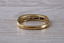 Load image into Gallery viewer, Traditional Half carat Square Princess cut Diamond set Eternity Ring