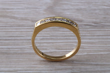 Load image into Gallery viewer, Traditional Half carat Square Princess cut Diamond set Eternity Ring