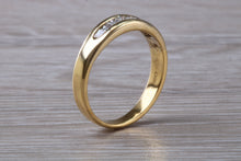 Load image into Gallery viewer, Traditional Princess cut Diamond set 18ct Gold Eternity Ring