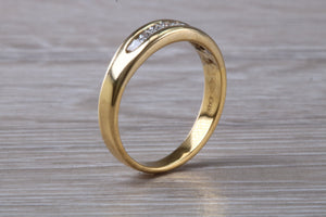 Traditional Princess cut Diamond set 18ct Gold Eternity Ring