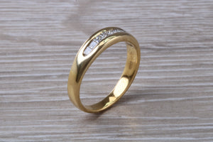 Traditional Princess cut Diamond set 18ct Gold Eternity Ring