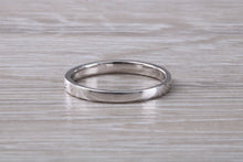 Load image into Gallery viewer, Dainty Diamond set band 18ct White Gold Band