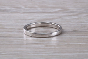 Dainty Diamond set band 18ct White Gold Band
