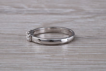 Load image into Gallery viewer, Petite Diamond set 18ct White Gold Trilogy Ring