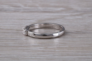 Petite Diamond set 18ct White Gold Trilogy Ring