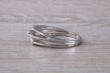 Load image into Gallery viewer, Very Unusual Baguette cut Diamonds set 18ct White Gold Ring